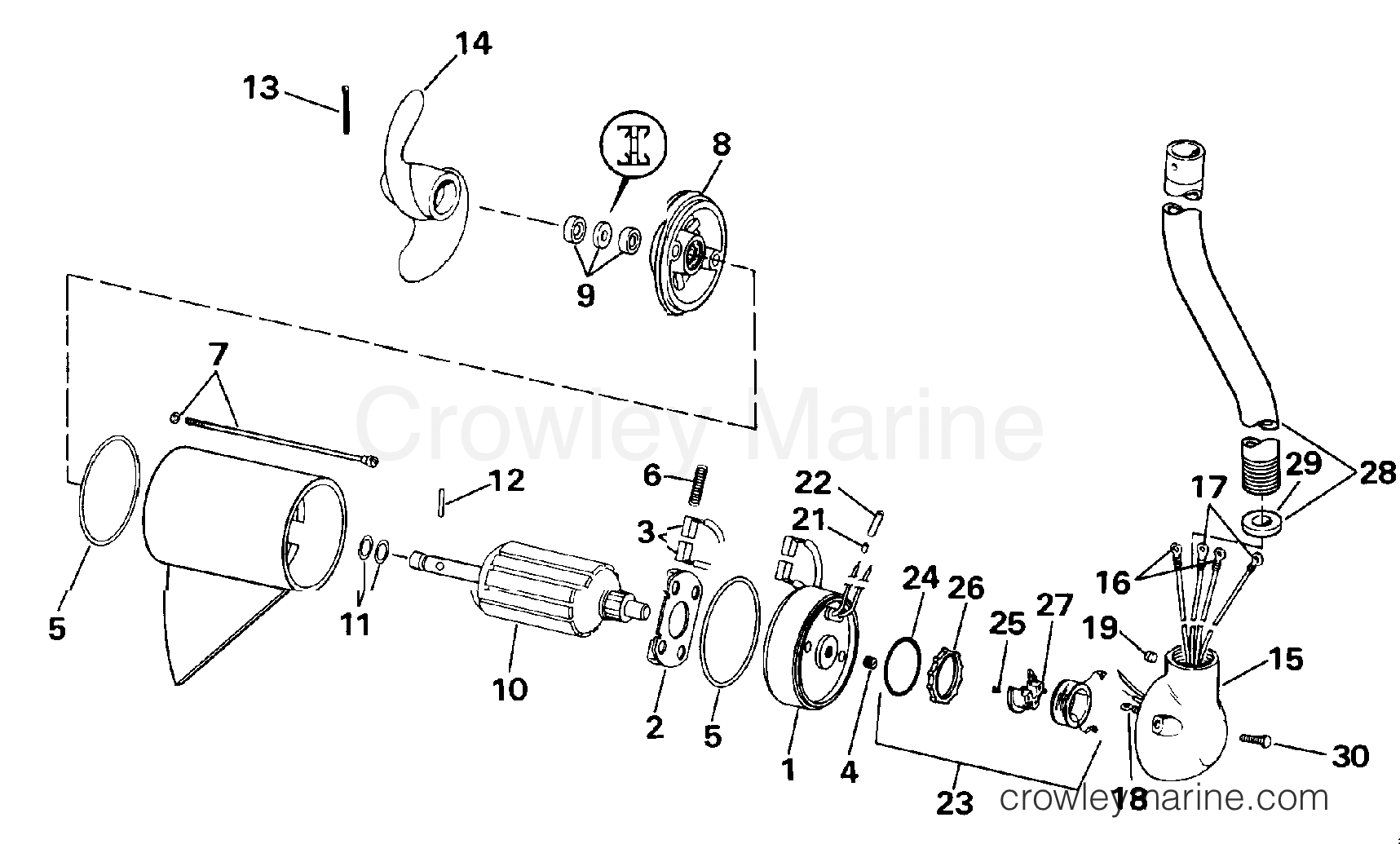 1990 Electric Motors 24 Volt - BF4K MOTOR AND ADAPTER GROUP/24 VOLT ("K" MODEL SUFFIX) section