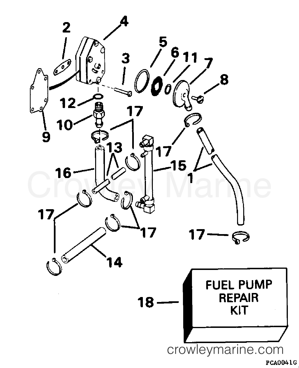 1995 Evinrude Outboards 112 - XE112TSLEOC FUEL PUMP section
