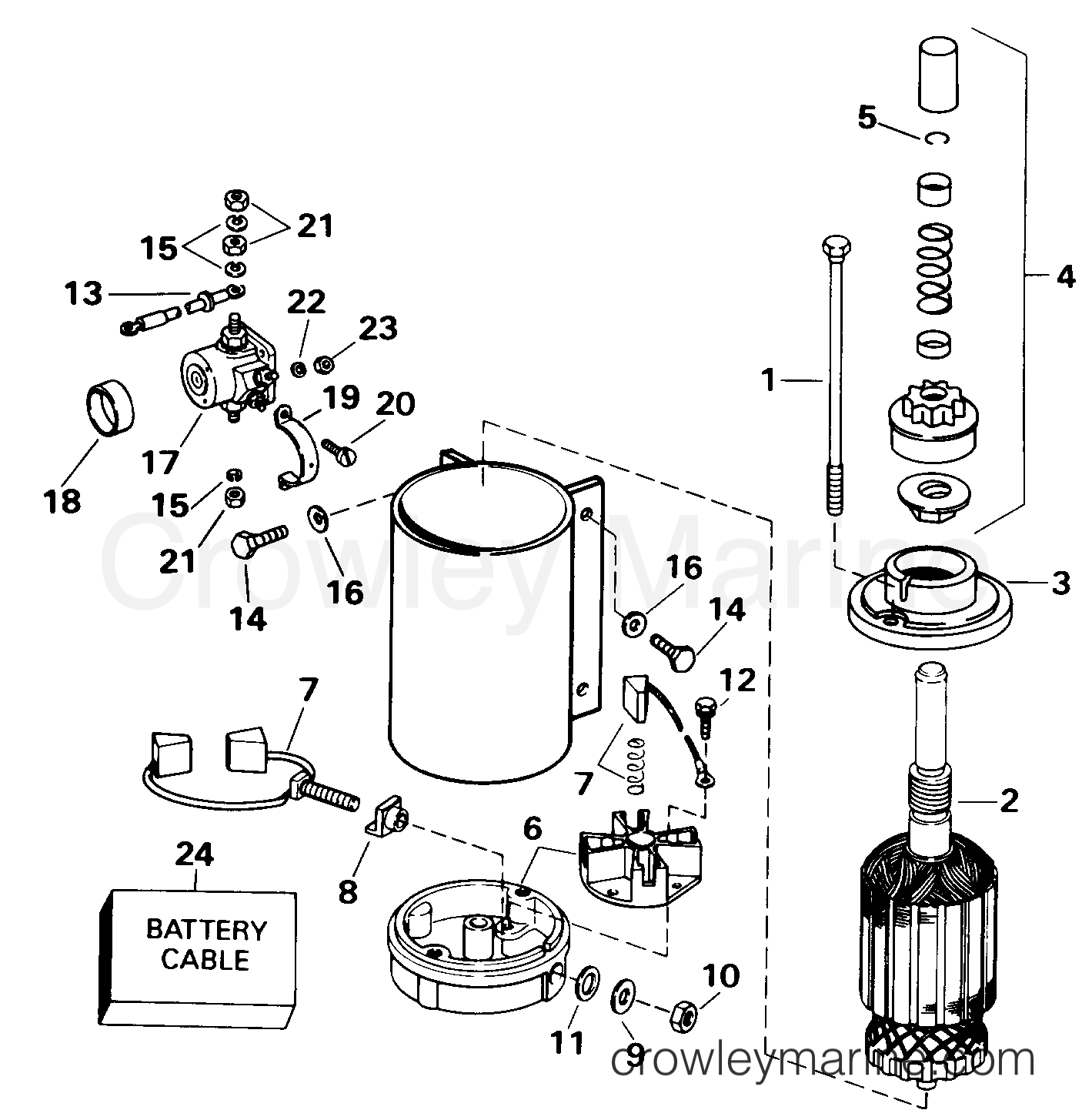 ELECTRIC STARTER SOLENOID 1998 Evinrude Outboards 90 E90TSLECM
