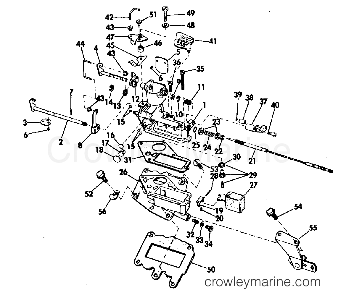 CARBURETOR 1973 Evinrude Outboards 9.5 9322B Crowley Marine