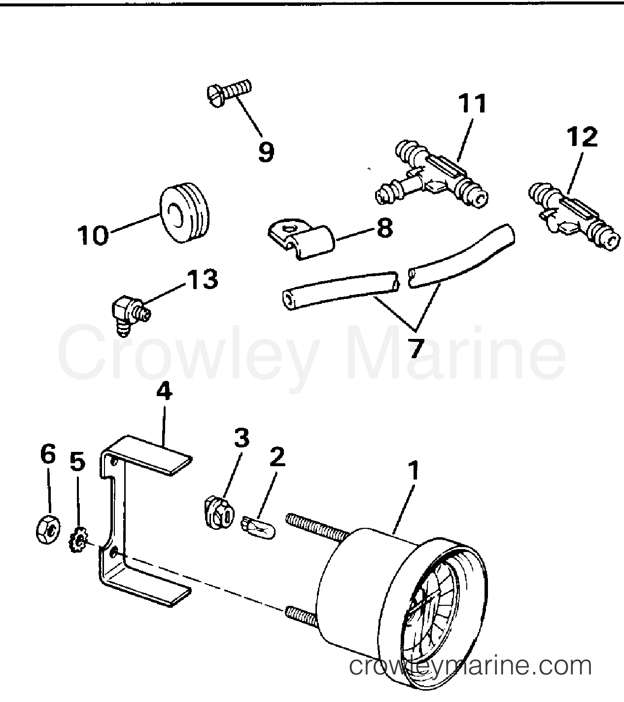 1994 Rigging Parts Accessories - Instruments WATER PRESSURE GAUGE KIT section