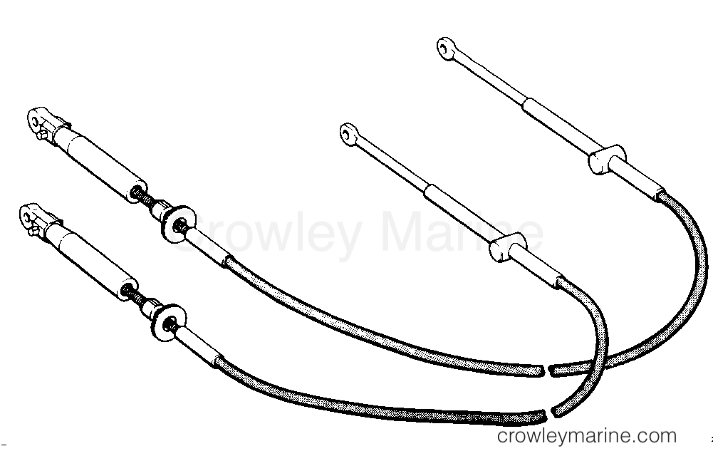 1993 Rigging Parts Accessories - Remote Controls SHIFT THROTTLE CABLES section