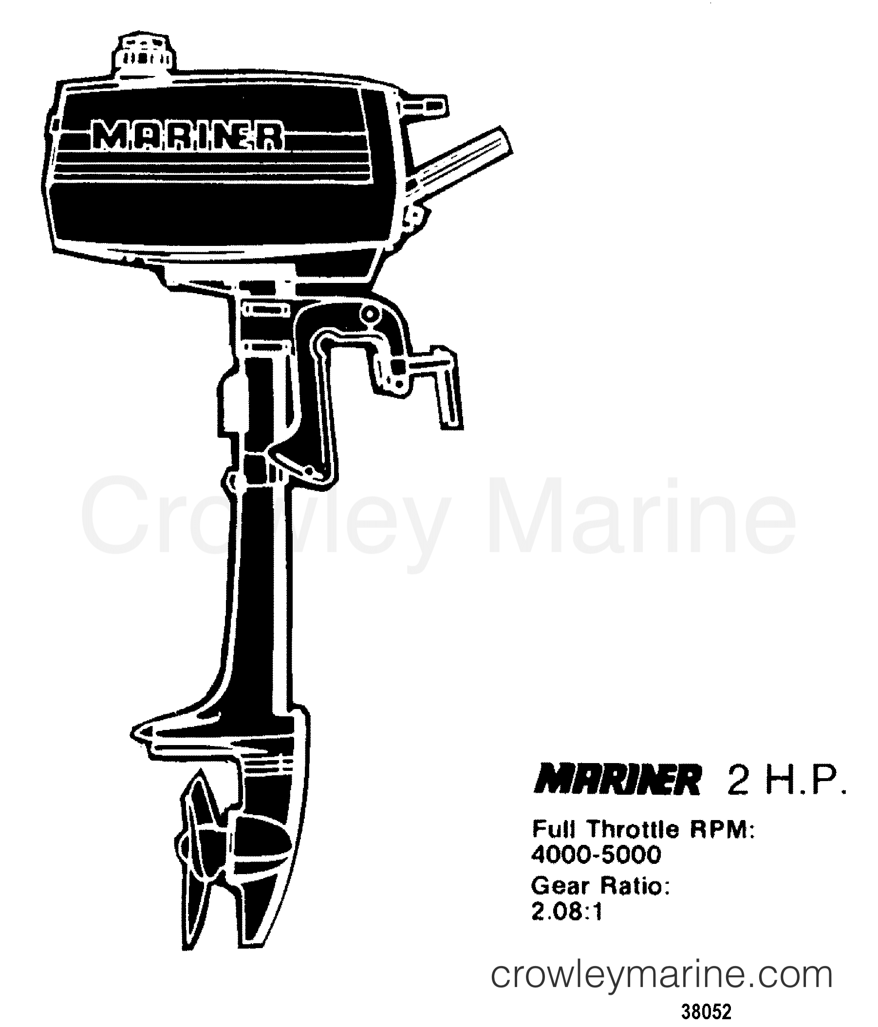 prop chart 1980 mariner outboard 2 m 7002200 crowley omc genuine parts propeller chart