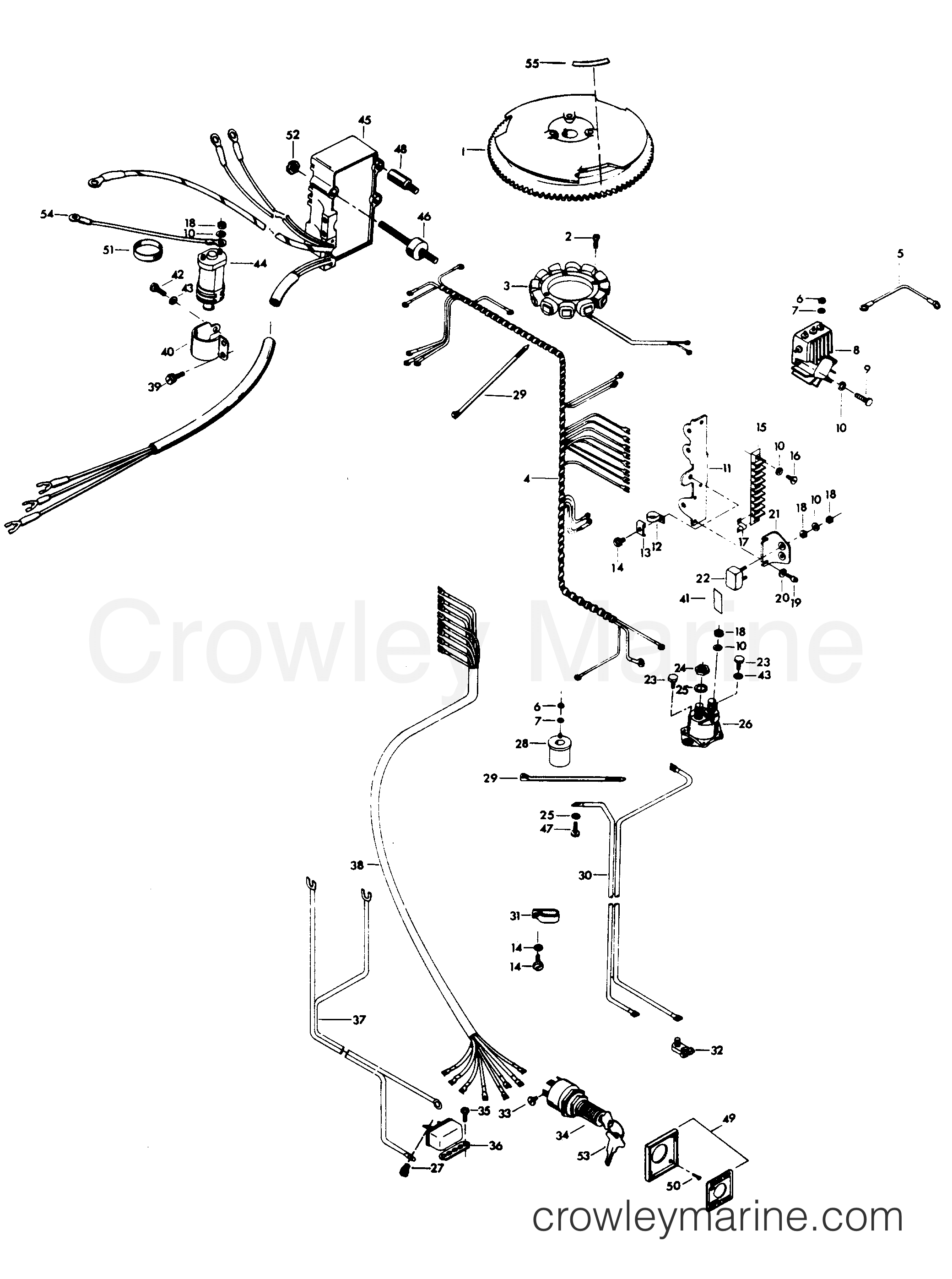 ELECTRICAL COMPONENTS 1978 Chrysler Outboard 115 1159B8B Crowley Marine