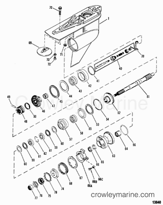 1990 Mercruiser ALPHA [1.65:1] [5000165CE] - Parts Lookup - Crowley Marine