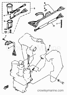 1988 Yamaha Outboard 150hp [PROV150LG] - Parts Lookup ... 95 evinrude wiring diagram 