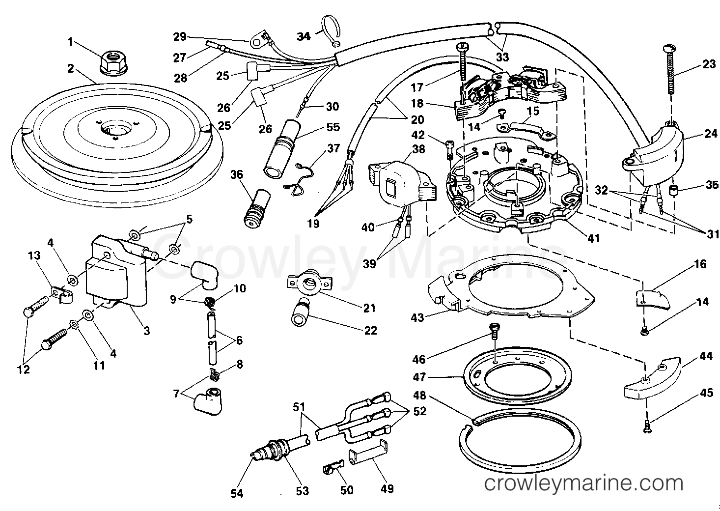 1989 Outboard 25 - J25RWK - IGNITION