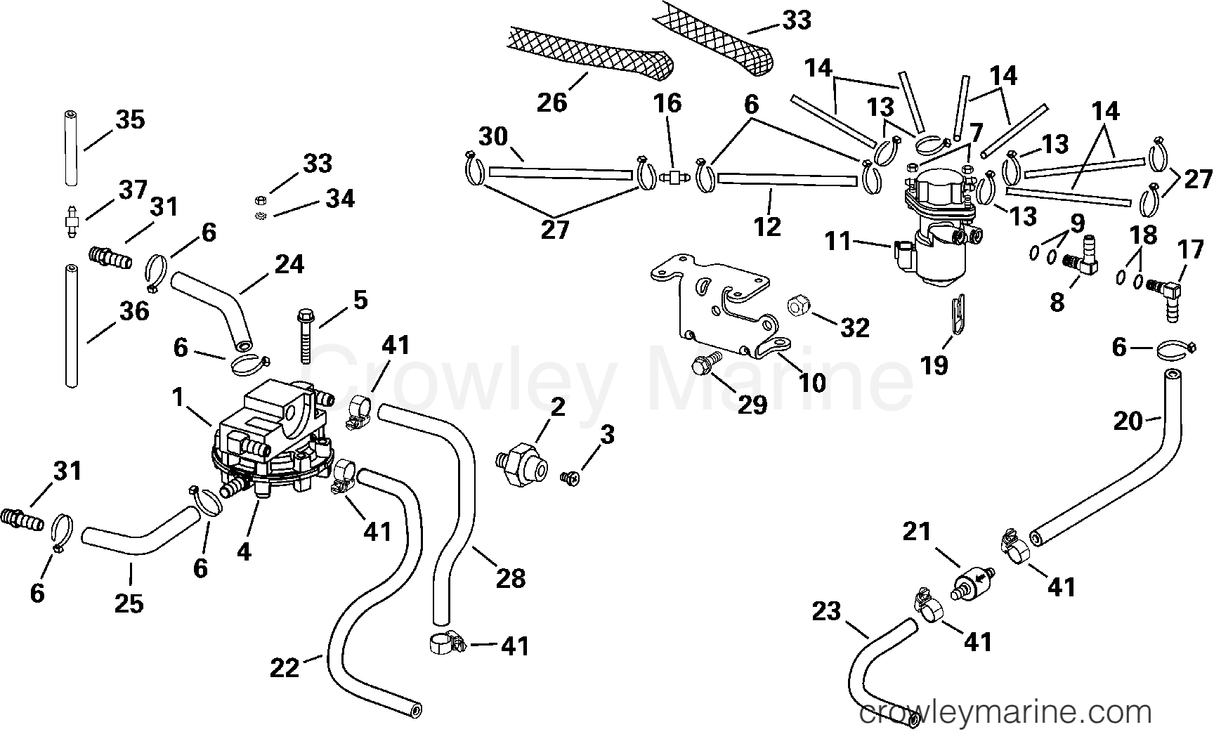 2000 Outboard 75 - E75FPLSSH - OIL COMPONENTS