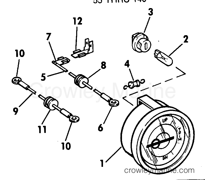 1981 Rigging Accessories - Instruments - TRIM POSITION INDICATOR GAUGE KIT