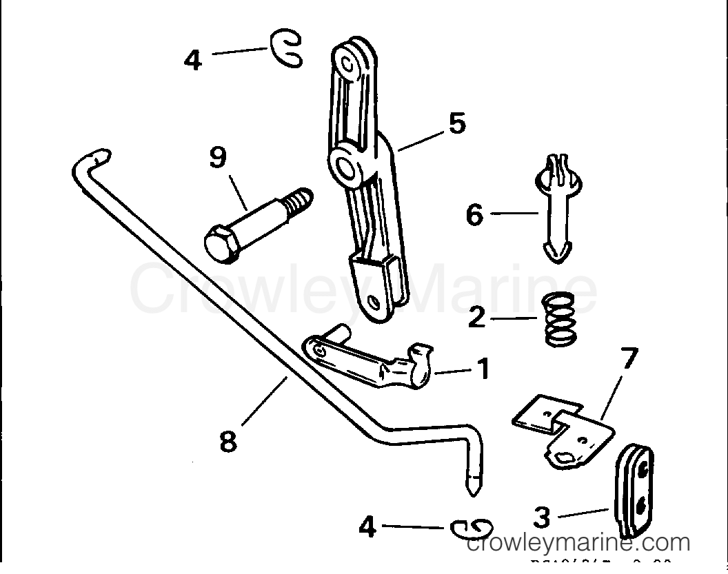 1994 Rigging Accessories - Remote Controls - REMOTE CONTROL ADAPTOR KIT - 5, 6, 8 MODELS