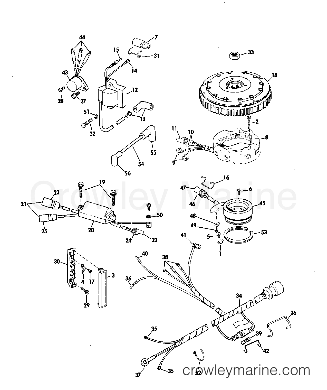 1981 Outboard 75 - J75ERCIM - IGNITION SYSTEM