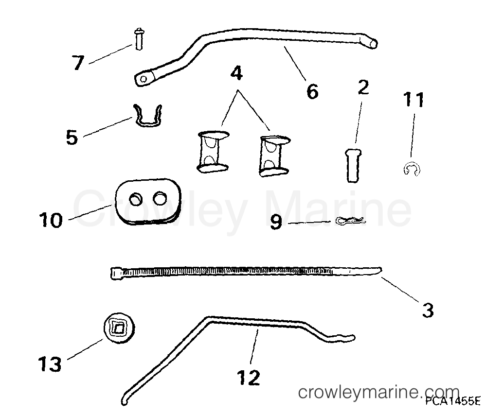 1999 Rigging Accessories - Remote Controls - REMOTE CONTROL ADAPTER KIT -- 5, 6 (4-STROKE)