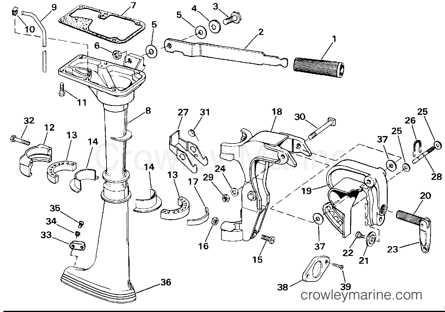 1987 Outboard 1.2 - JCO-CUA - MIDSECTION