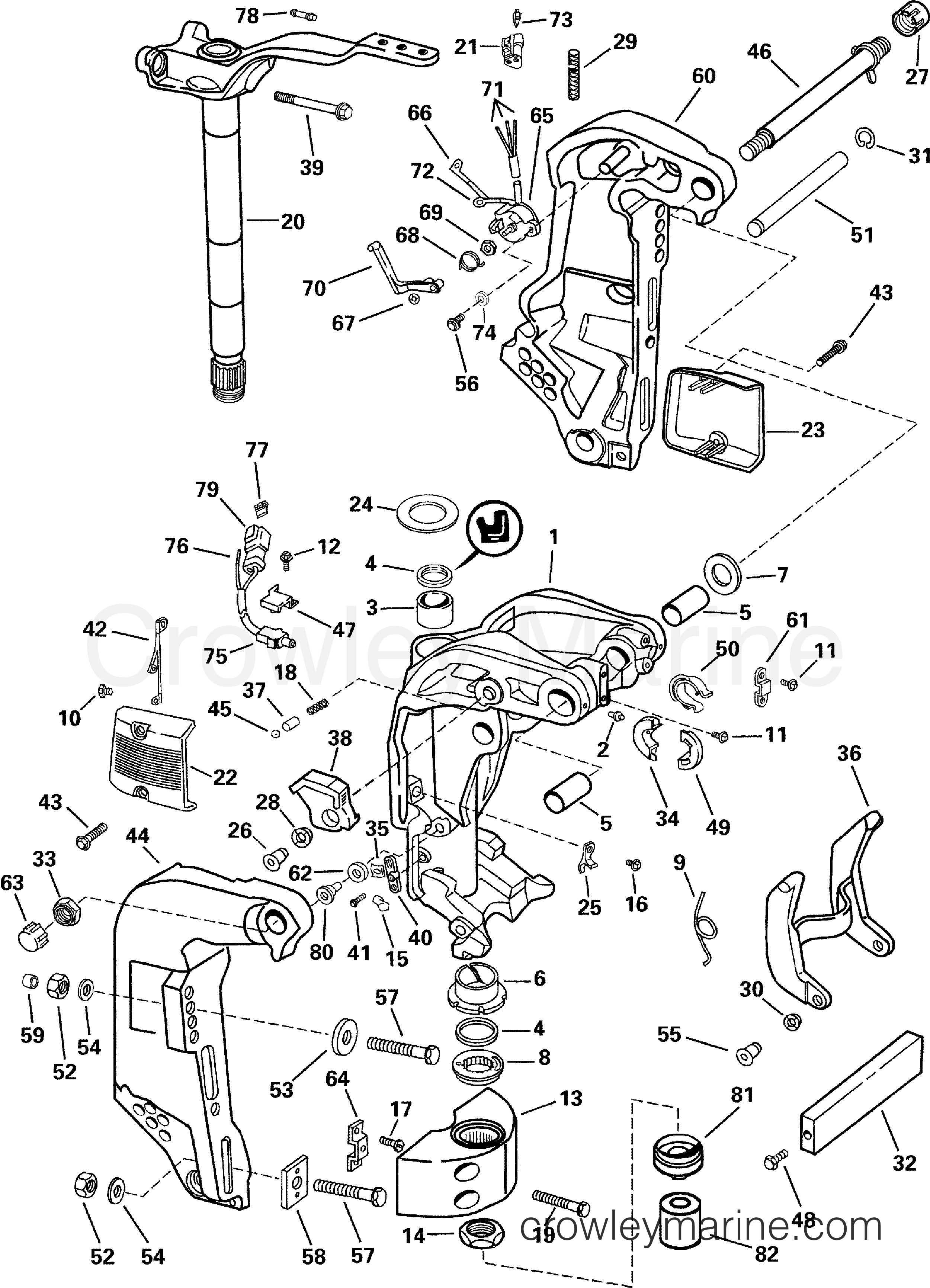 2006 Outboard 90 - J90PLSDM - MIDSECTION