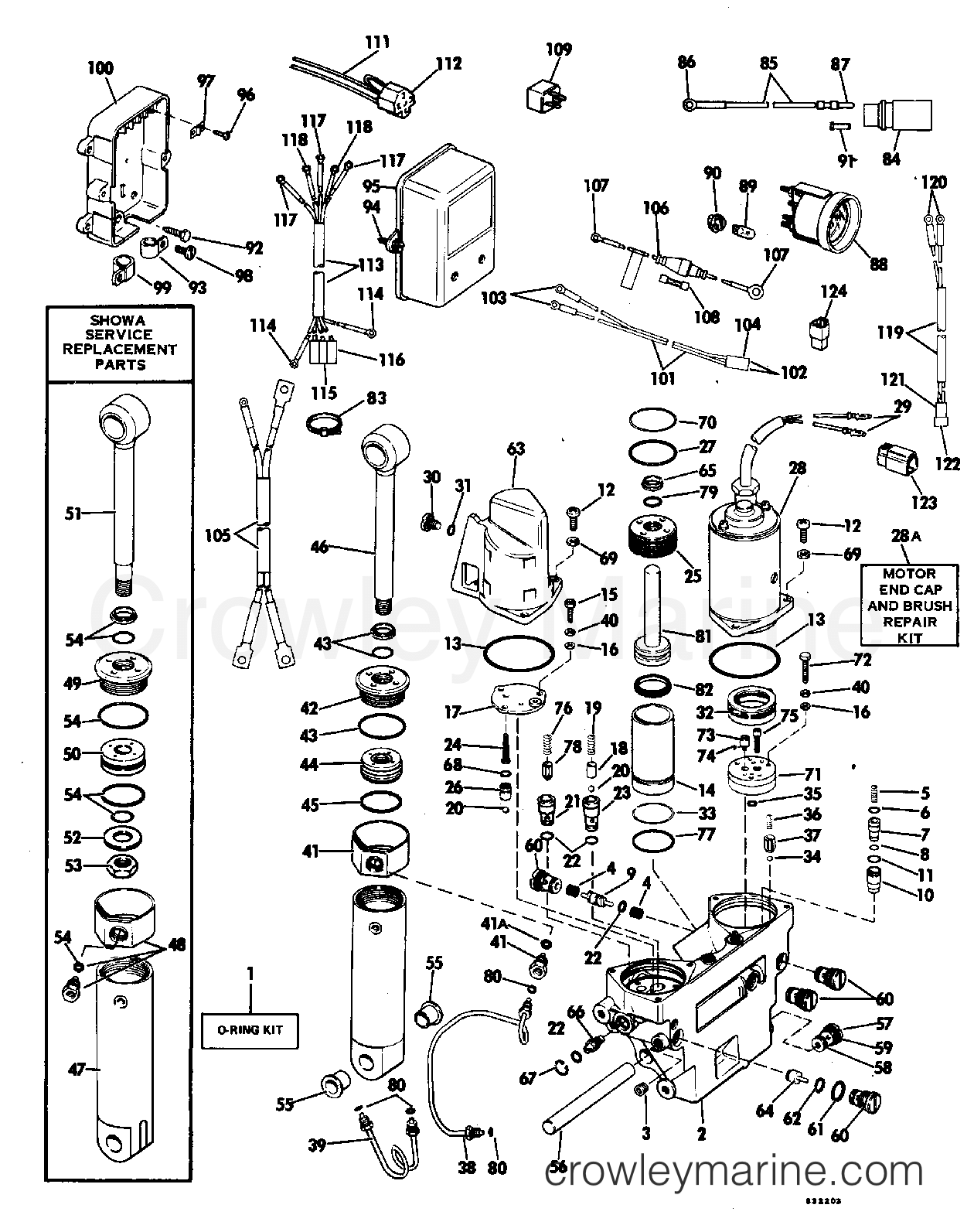 1983 Evinrude Outboards 200 - E200TRXCTD - POWER TILT AND TRIM