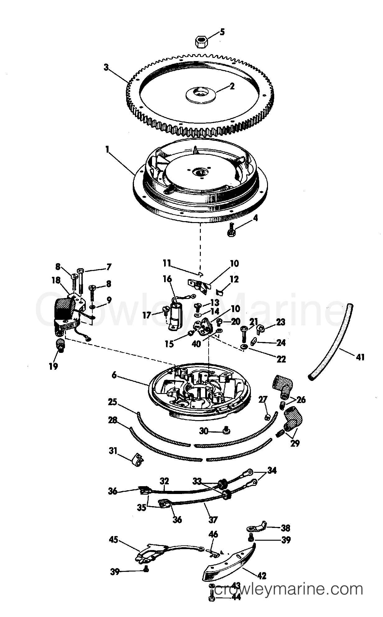 1968 Outboard 20 - FD-22E - MAGNETO GROUP