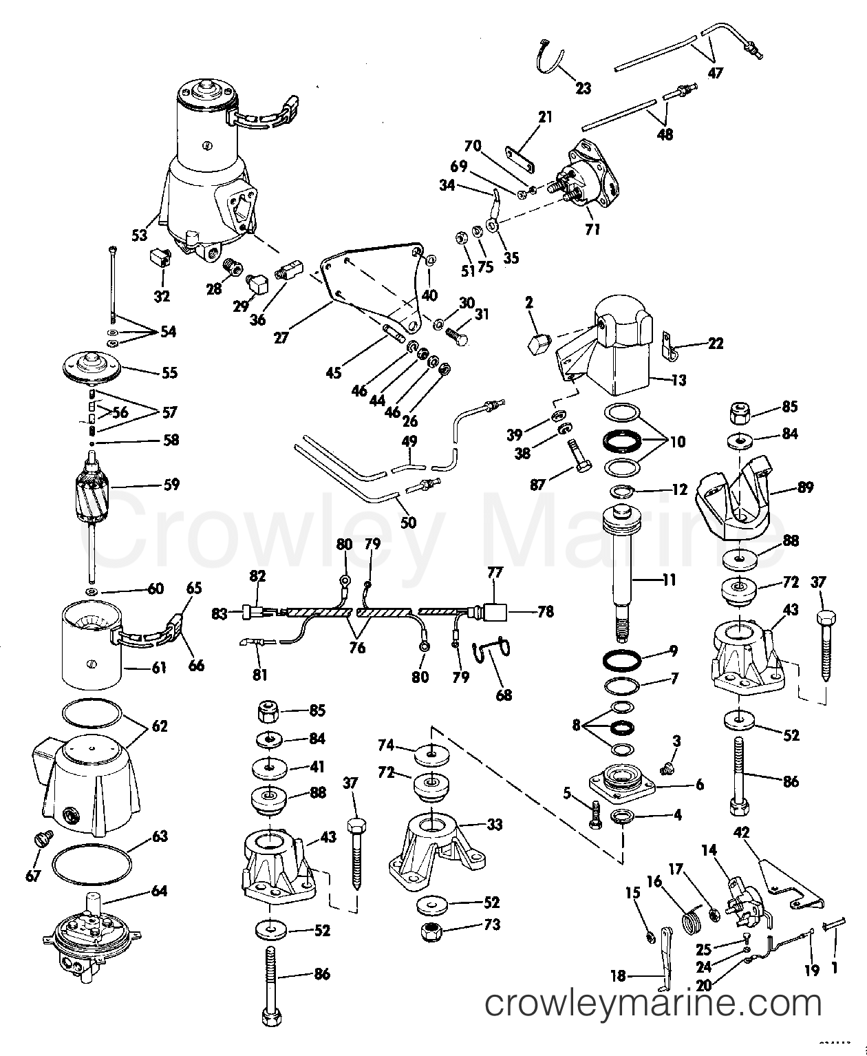 1983 Stern Drive 3.8 - 382STMCCTR - ENGINE MOUNT GROUP