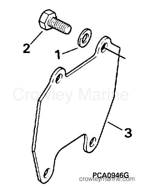 1998 Rigging OMC Stern Drive - All Models - EXHAUST PLATE KIT