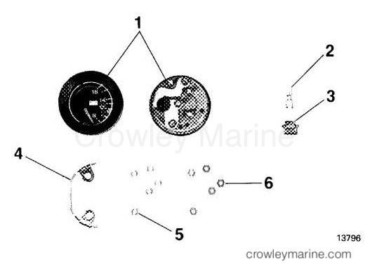 1990 Rigging OMC Sea Drive - All Models - VOLTMETER KIT