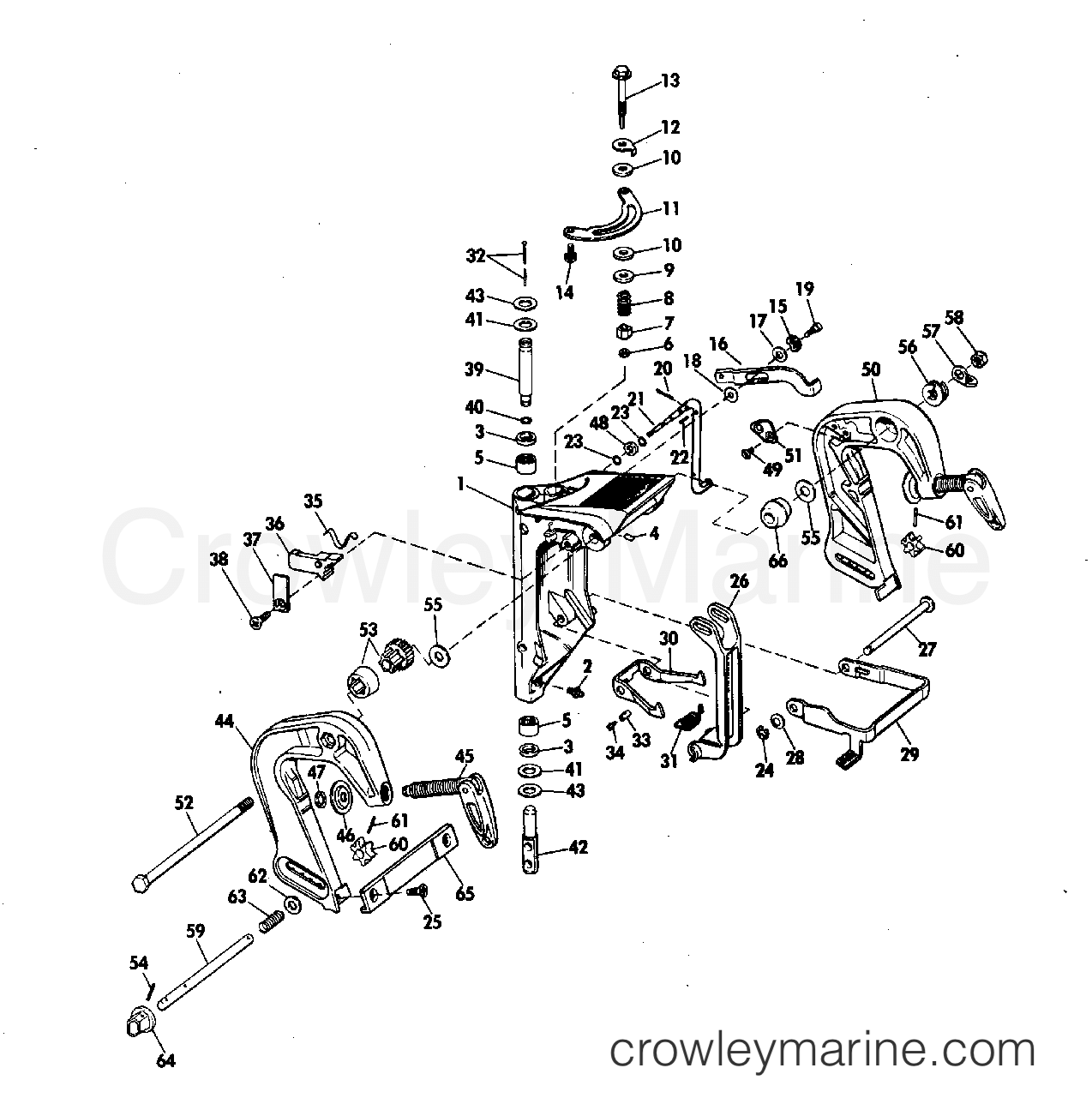 1971 Outboard 9.5 - 9RL71R - STERN BRACKET