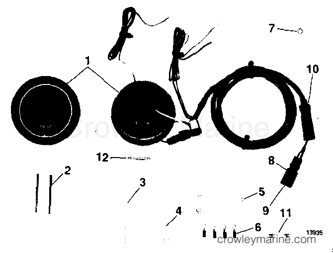 1989 Rigging Accessories - Instruments - QUARTACH TACHOMETER-FLUSH MOUNT-DIGITAL-PLUG IN TECH SERIES