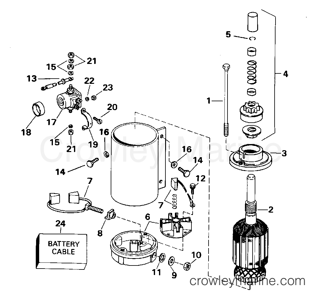 1995 Outboard 60 - E60TTLEOC - ELECTRIC STARTER