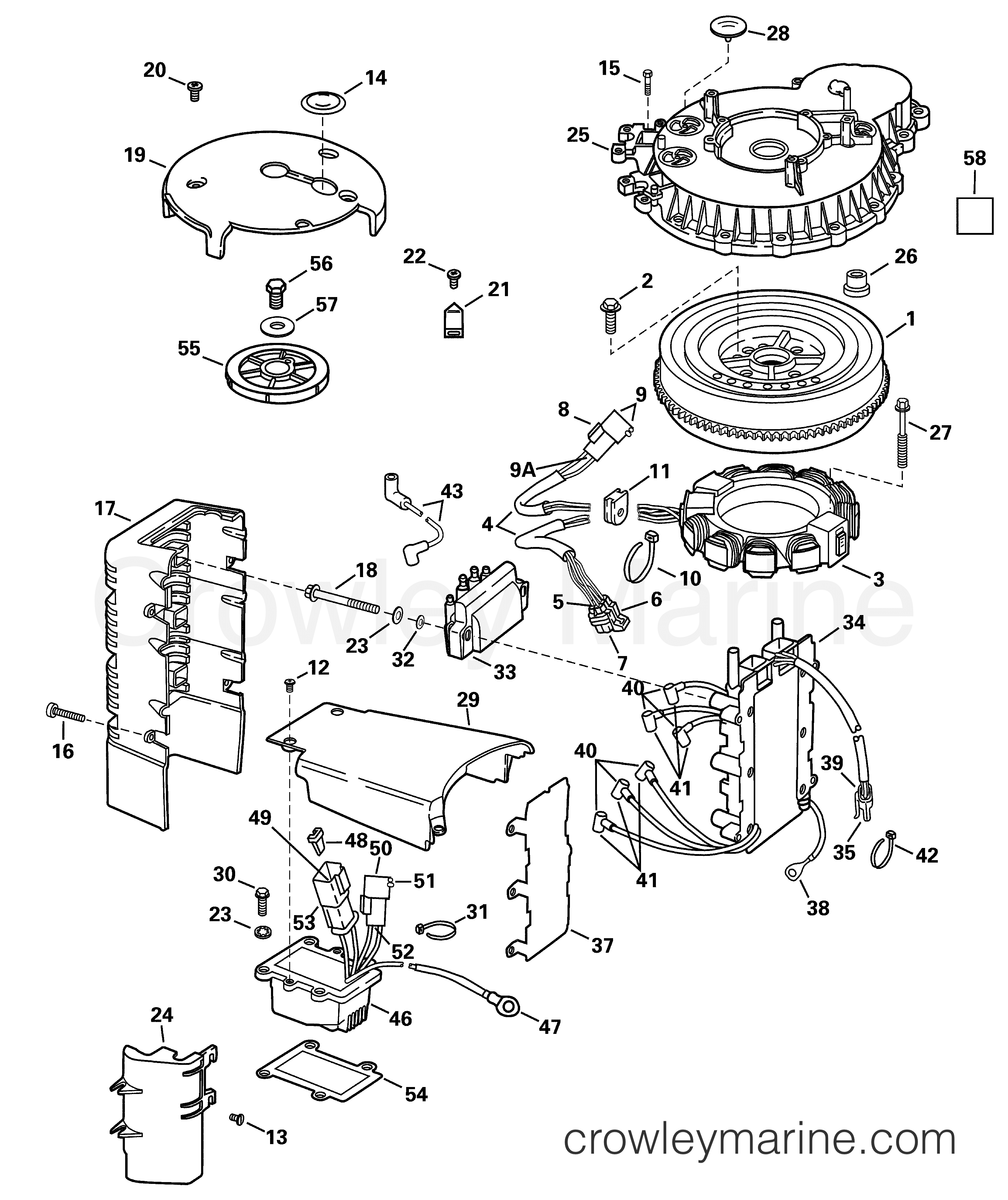 2001 Outboard 150 - J150WPLSIF - IGNITION SYSTEM