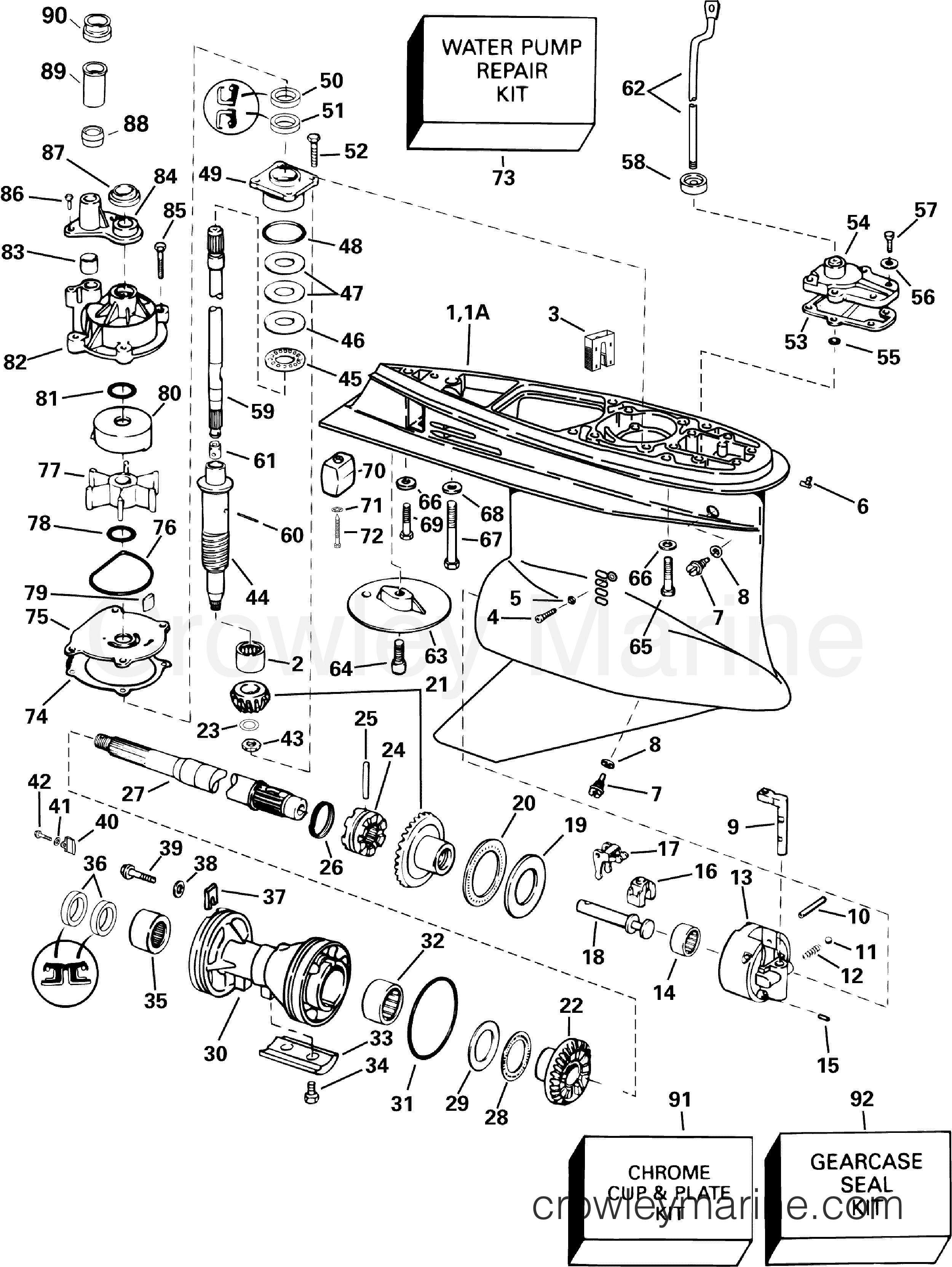 GEARCASE 2006 Outboard 200 E200DHLSDF Crowley Marine