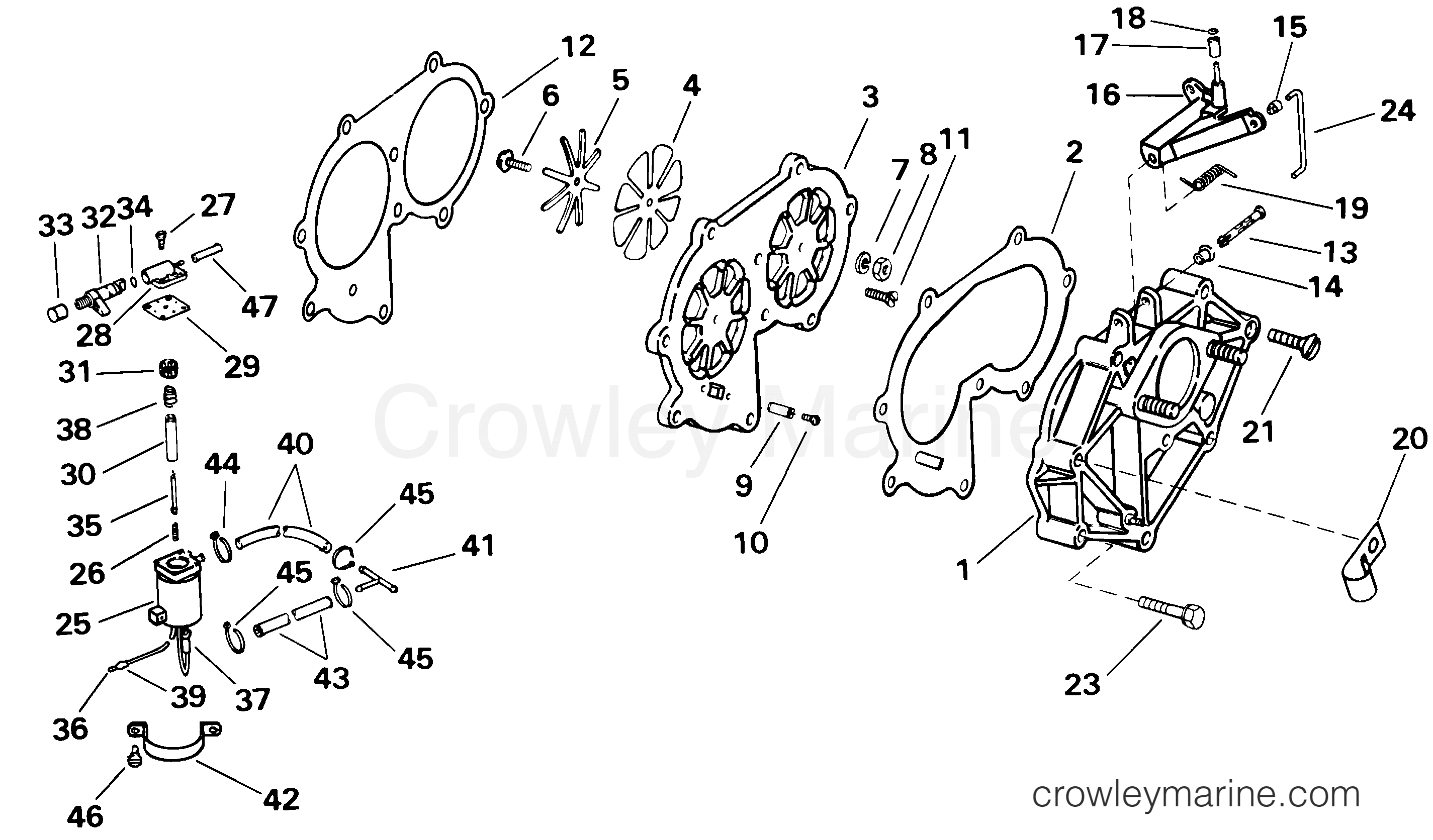 2001 Outboard 25 - J25EVSIC - INTAKE MANIFOLD