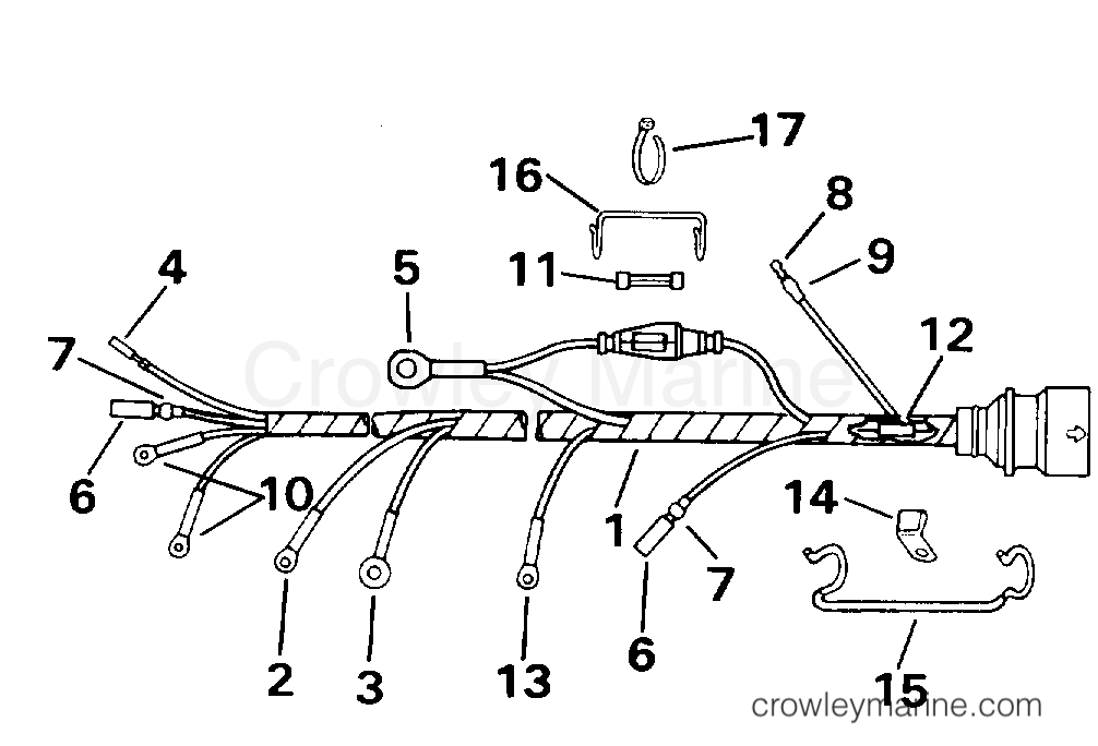 1994 Outboard 28 - J28ESLERS - CABLE ASSEMBLY