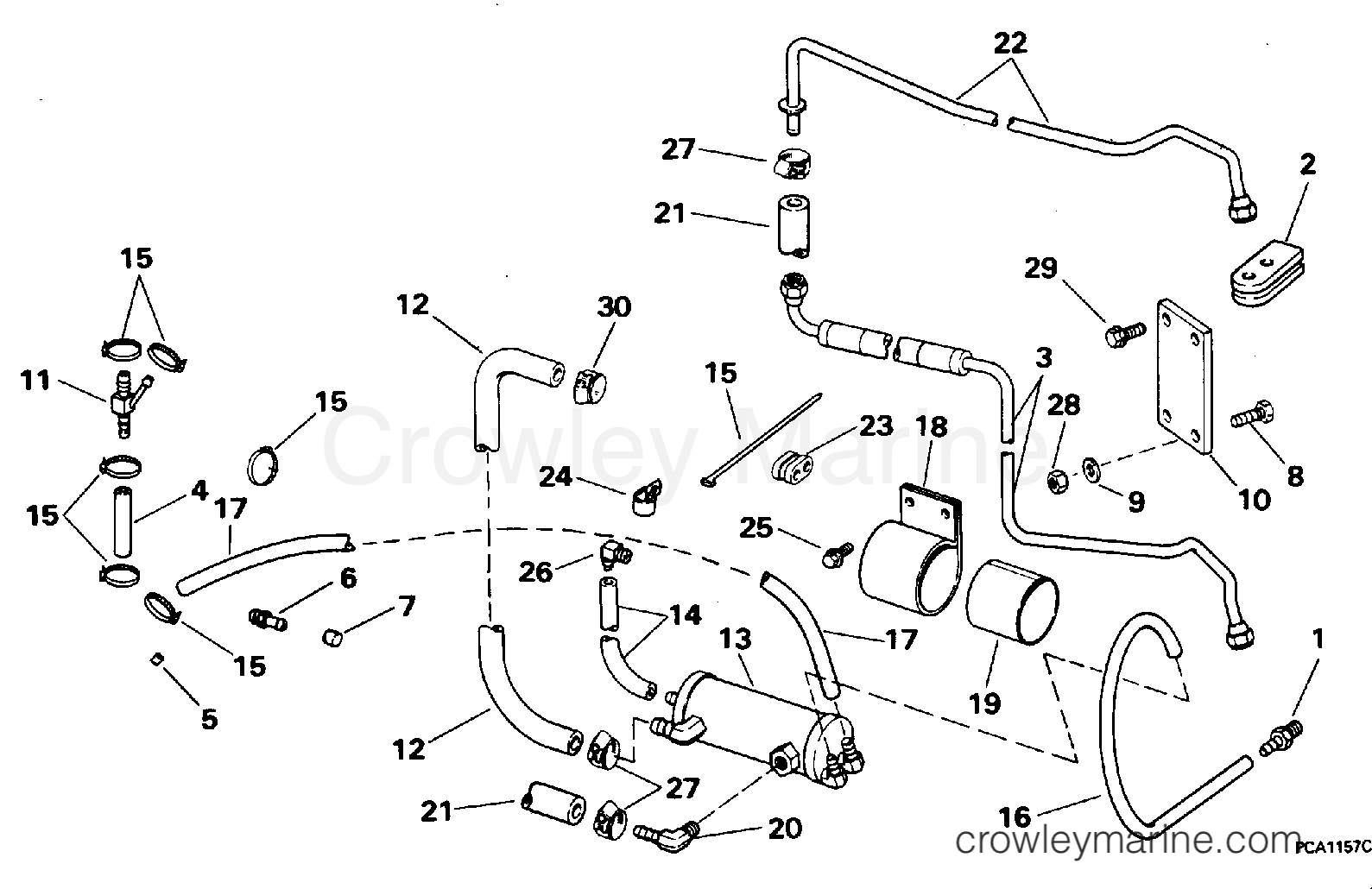 1996 Rigging Accessories - Steering - STEERING HOSE KIT