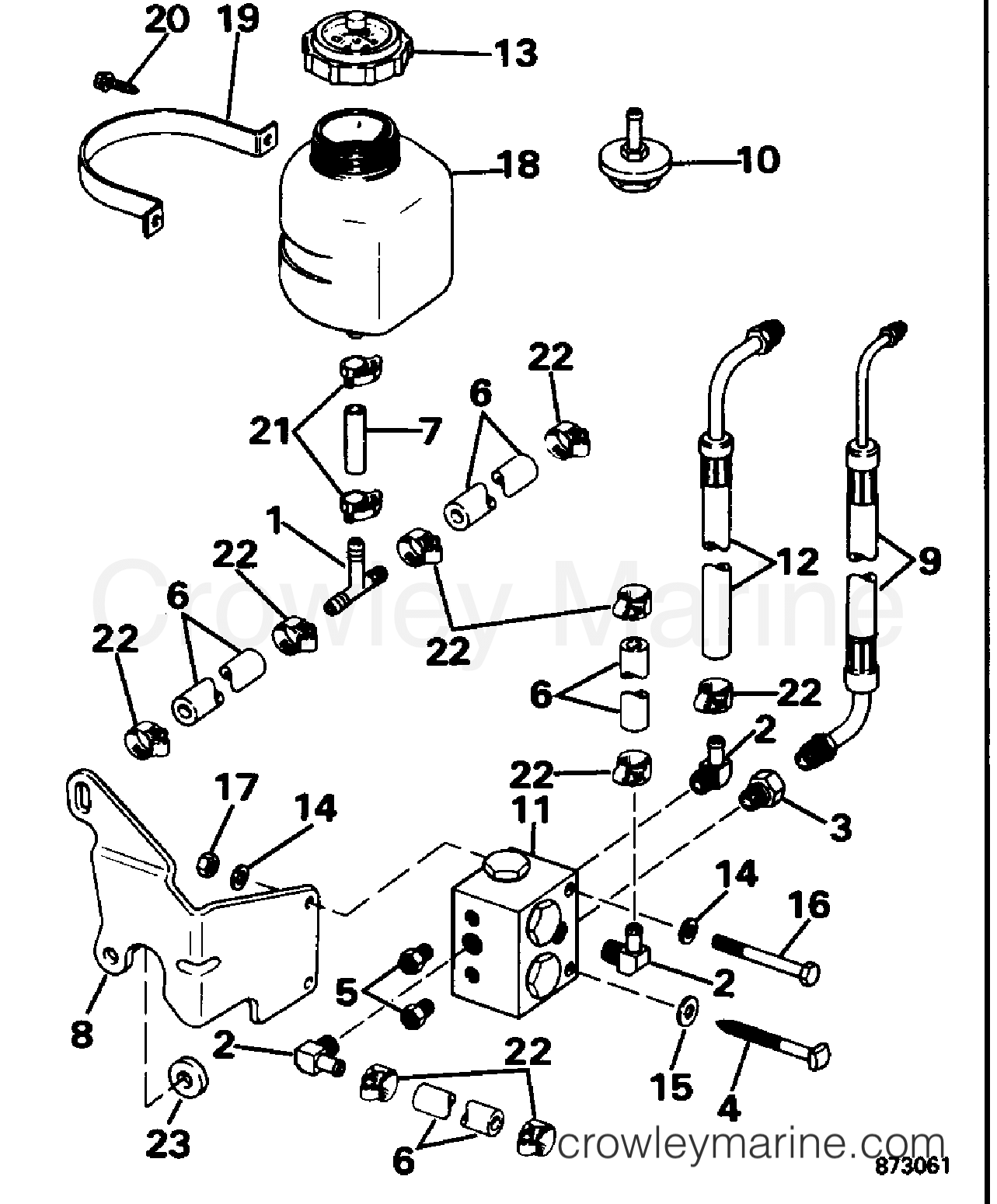 1995 Rigging OMC Stern Drive - All Models - PRIORITY VALVE KIT - DUAL ENGINE