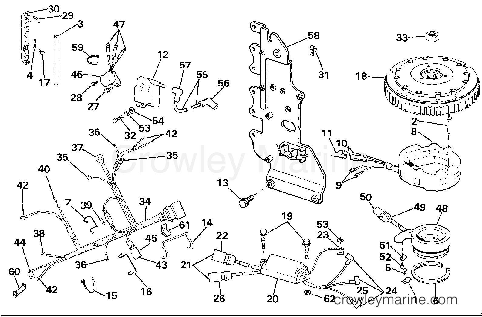 1987 Outboard 70 - J70ELCUR - IGNITION SYSTEM