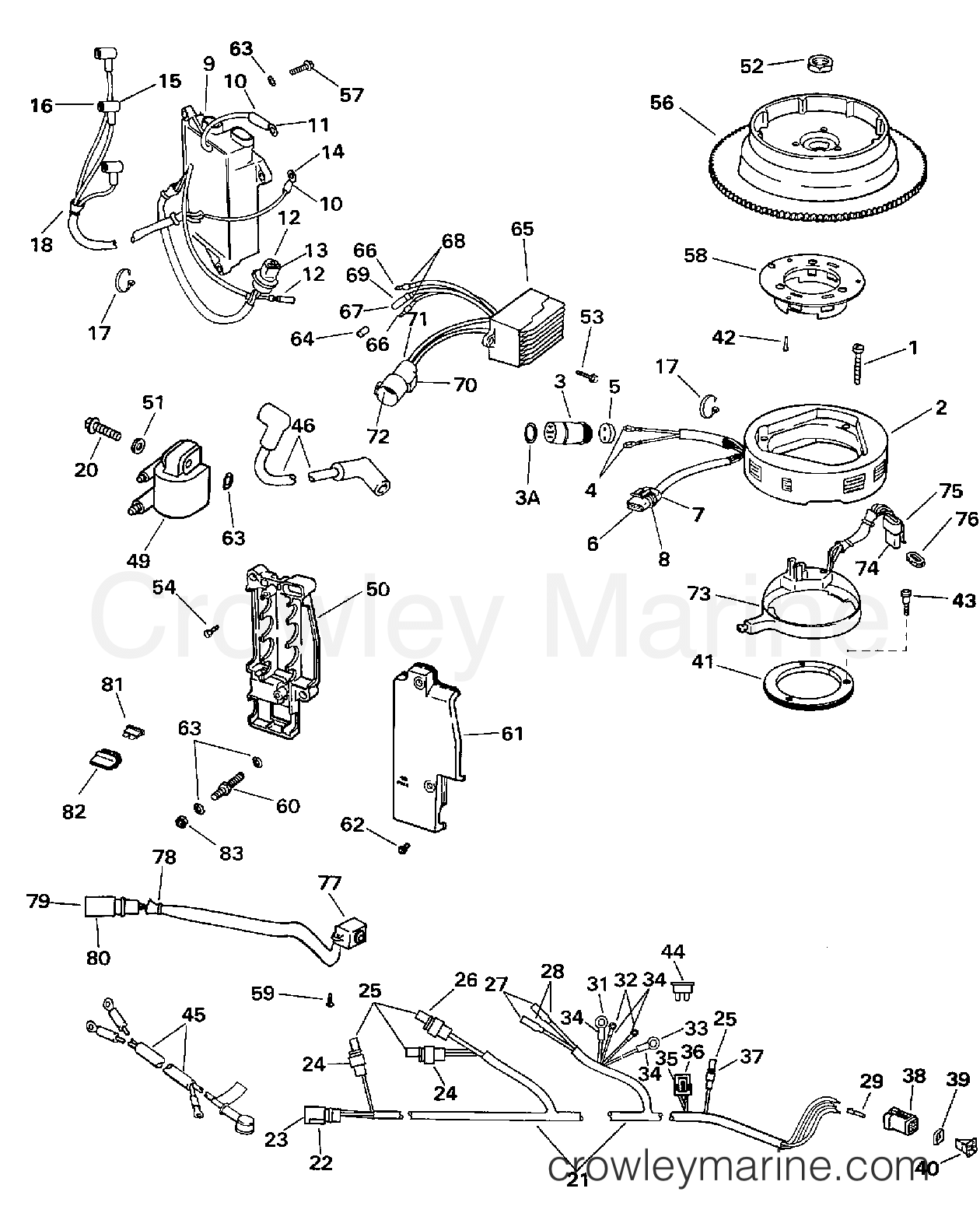 1998 Outboard 35 - J35TKLECA - IGNITION SYSTEM -- TE