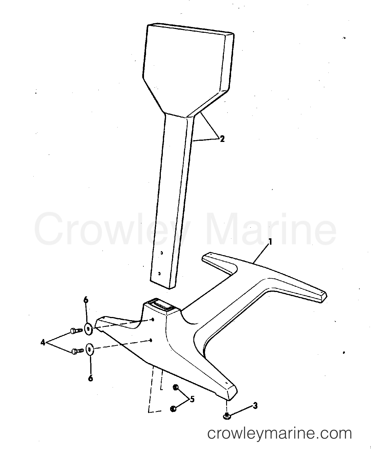 1978 Rigging Accessories - Miscellaneous - ENGINE DISPLAY STAND - SMALL ENGINE 6 - 35 HP