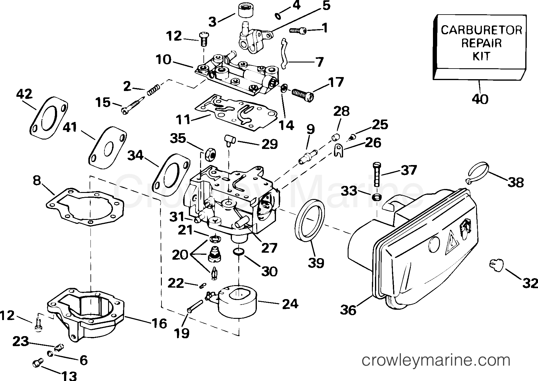 2003 Outboard 15 - J15RLSTD - CARBURETOR