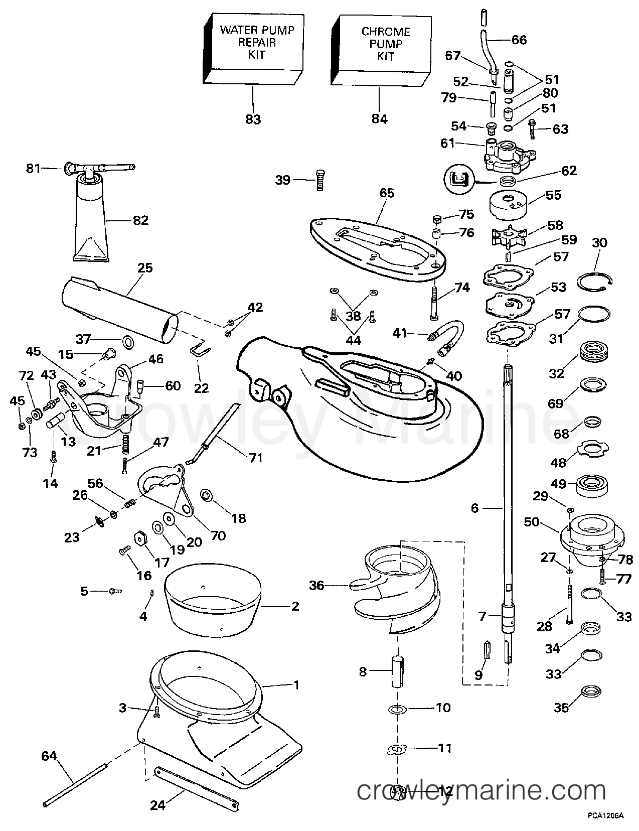 1997 Evinrude Outboards 18 - B25JREUR JET DRIVE UNIT section