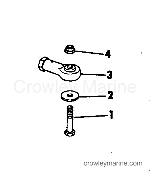 1973 Rigging Parts Accessories - Steering STEERING CONNECTOR KITS 65 HP SHORT SHAFT section