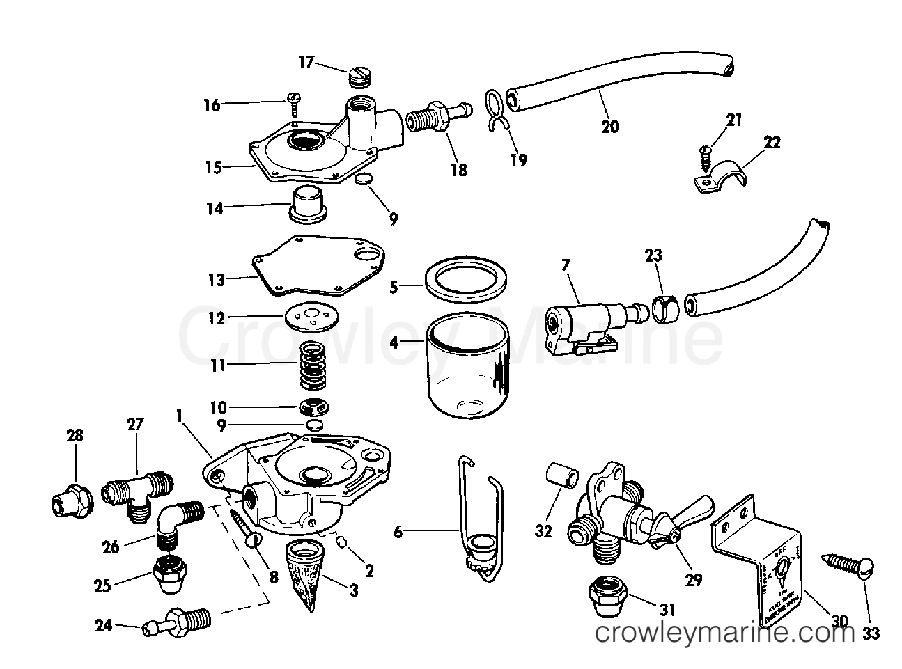 1975 Rigging Accessories - Fuel System - PRIMER PUMP KIT