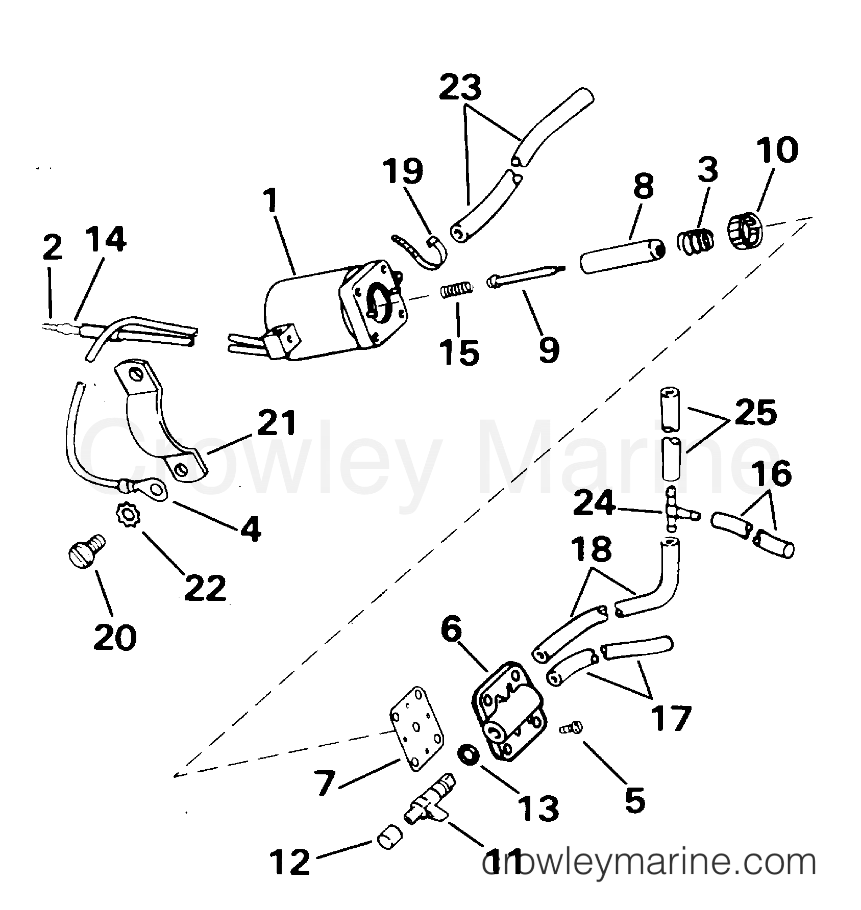 2000 Outboard 70 - BJ70PLSSD - ELECTRIC PRIMER SYSTEM