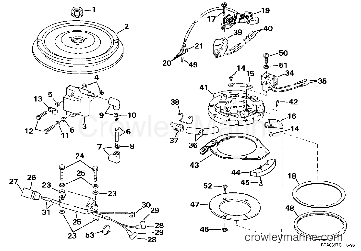 1998 Outboard 25 - SJ25RPP - IGNITION