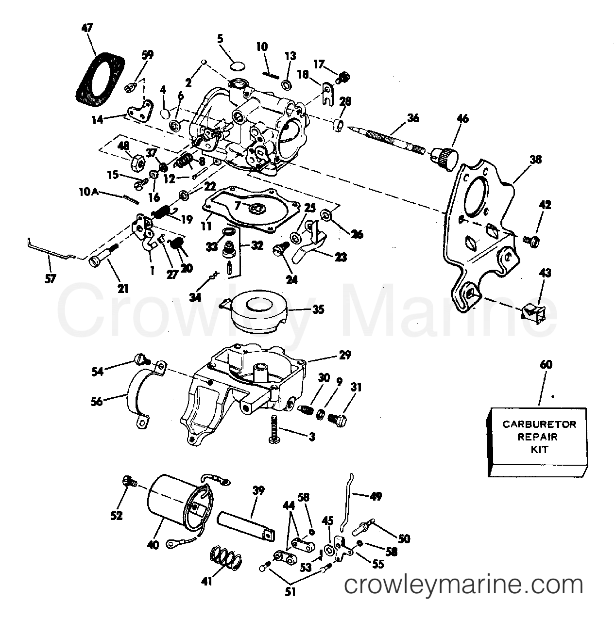 1983 Outboard 25 - J25ECTD - CARBURETOR