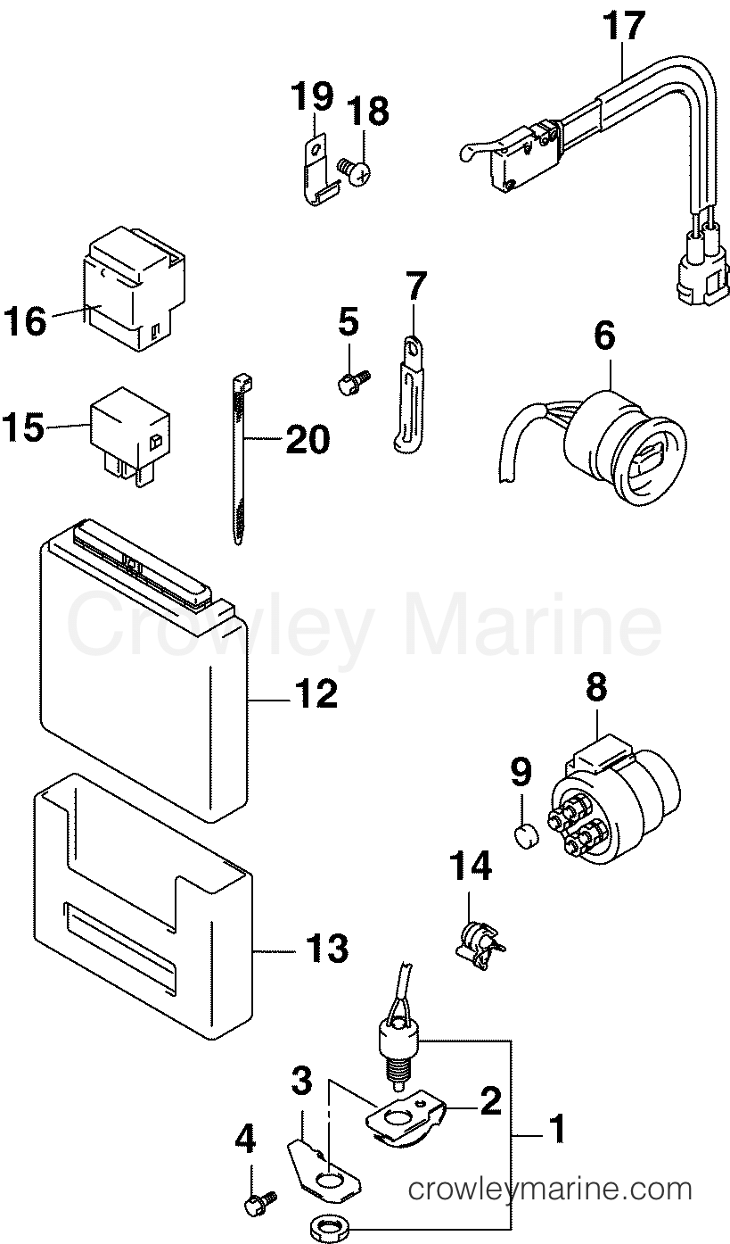 2005 Outboard 60 - BJ60PL4SOA - ENGINE CONTROL UNIT