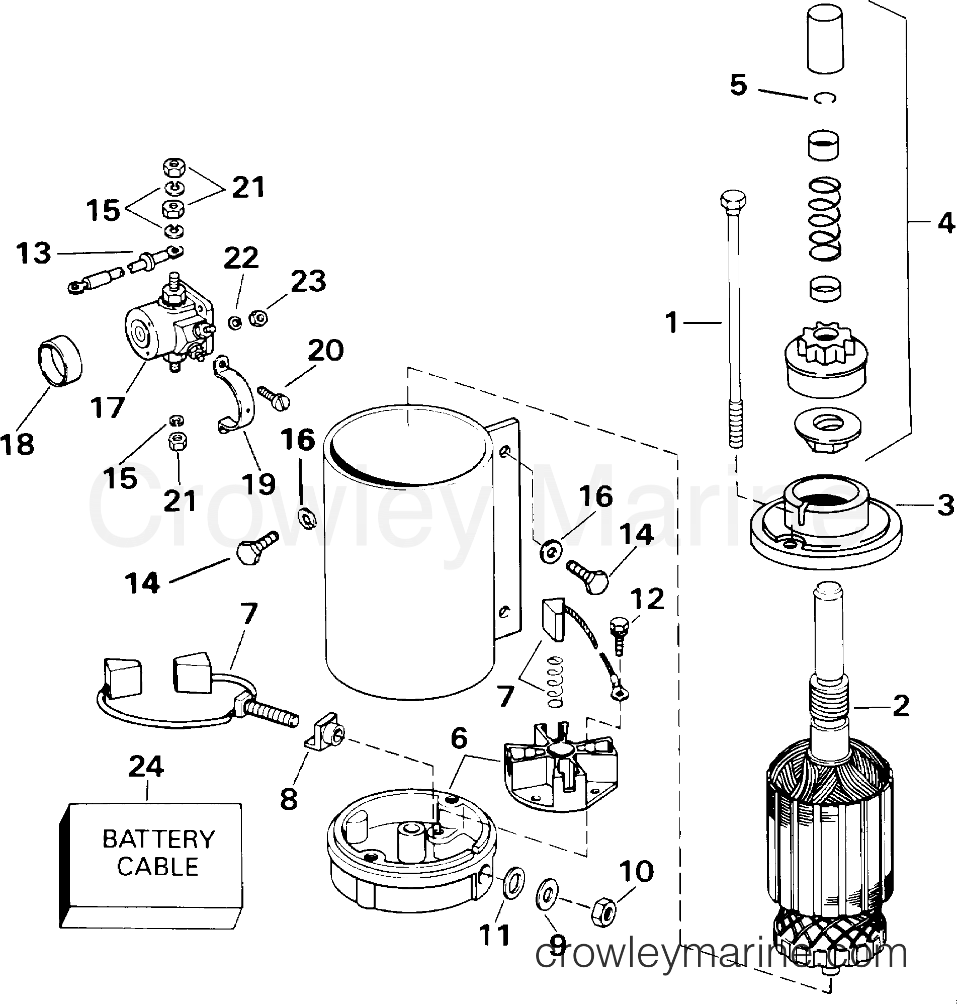 2001 Outboard 60 - J60PLSID - ELECTRIC STARTER