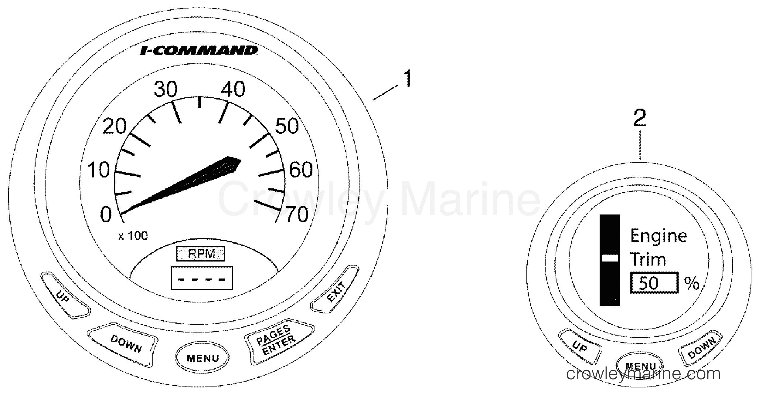 2012 Rigging Accessories - INSTRUMENTS/RIGGING - GAUGES - I-COMMAND DIGITAL