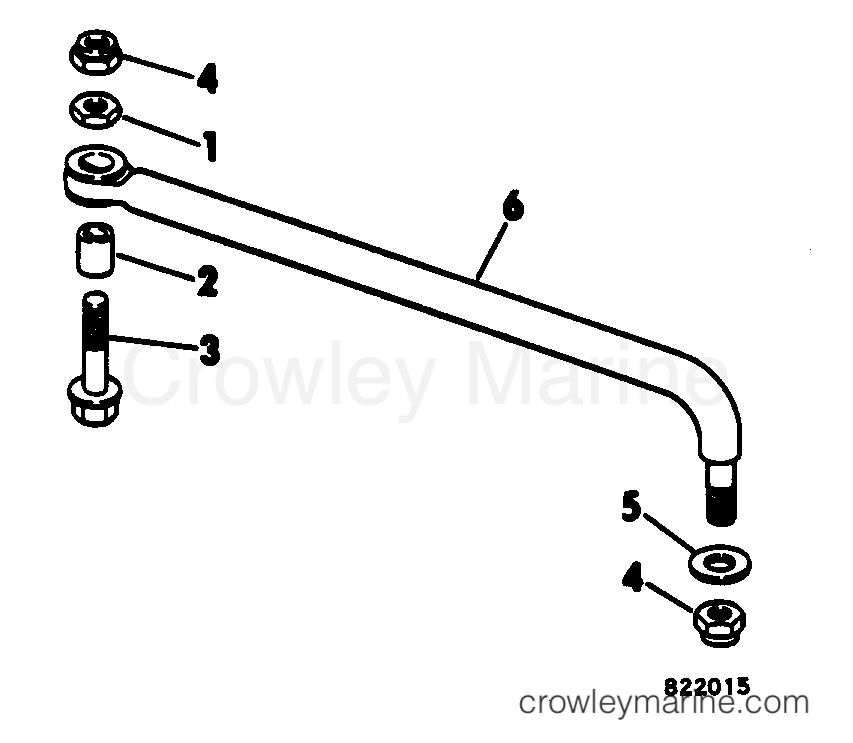 1983 Outboard 25 - J25ECTD - STEERING CONNECTOR KIT