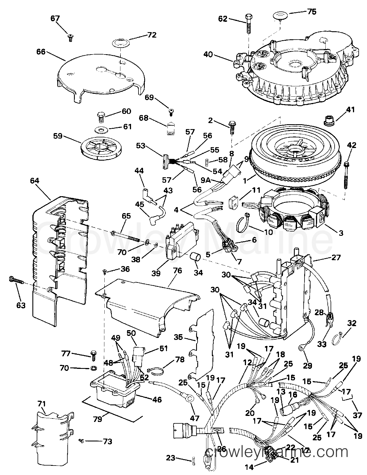 1992 Outboard 150 - J150EXENC - IGNITION SYSTEM