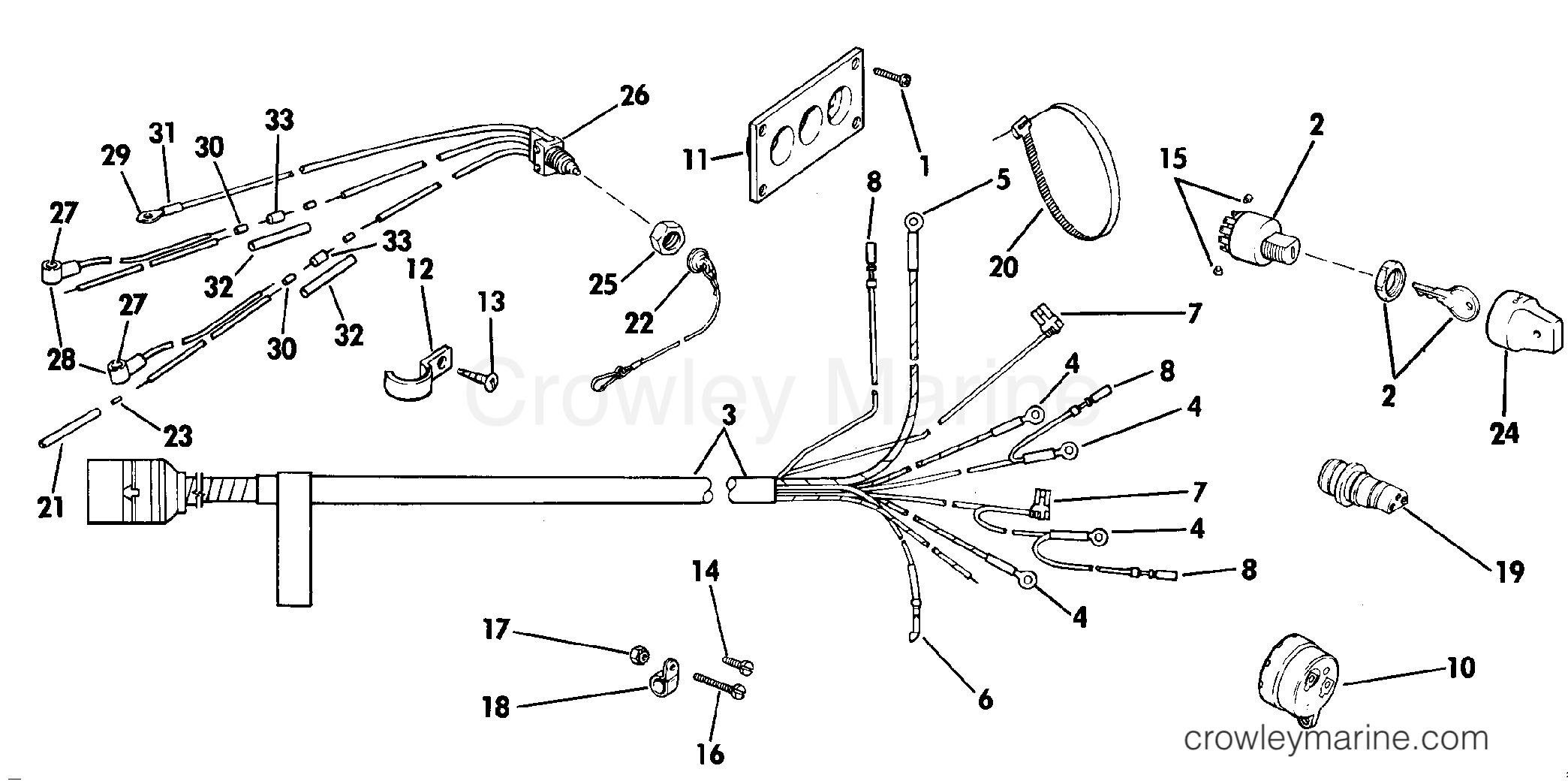 WIRING KIT - DUAL ENGINE - 1988 Evinrude Outboards 140 E140TLCCM