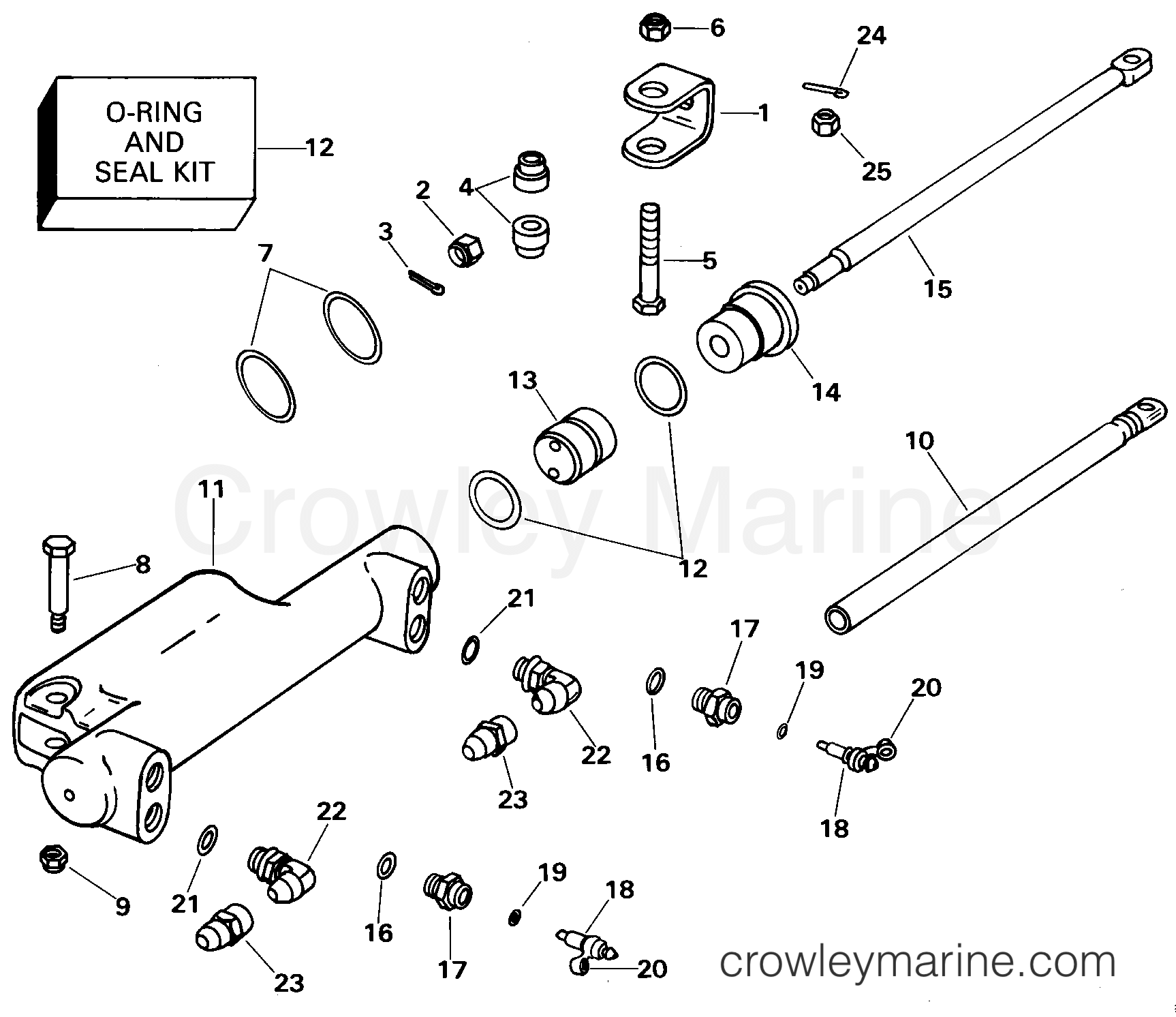 2000 Rigging Accessories - Steering - HYDRAULIC STEERING KIT