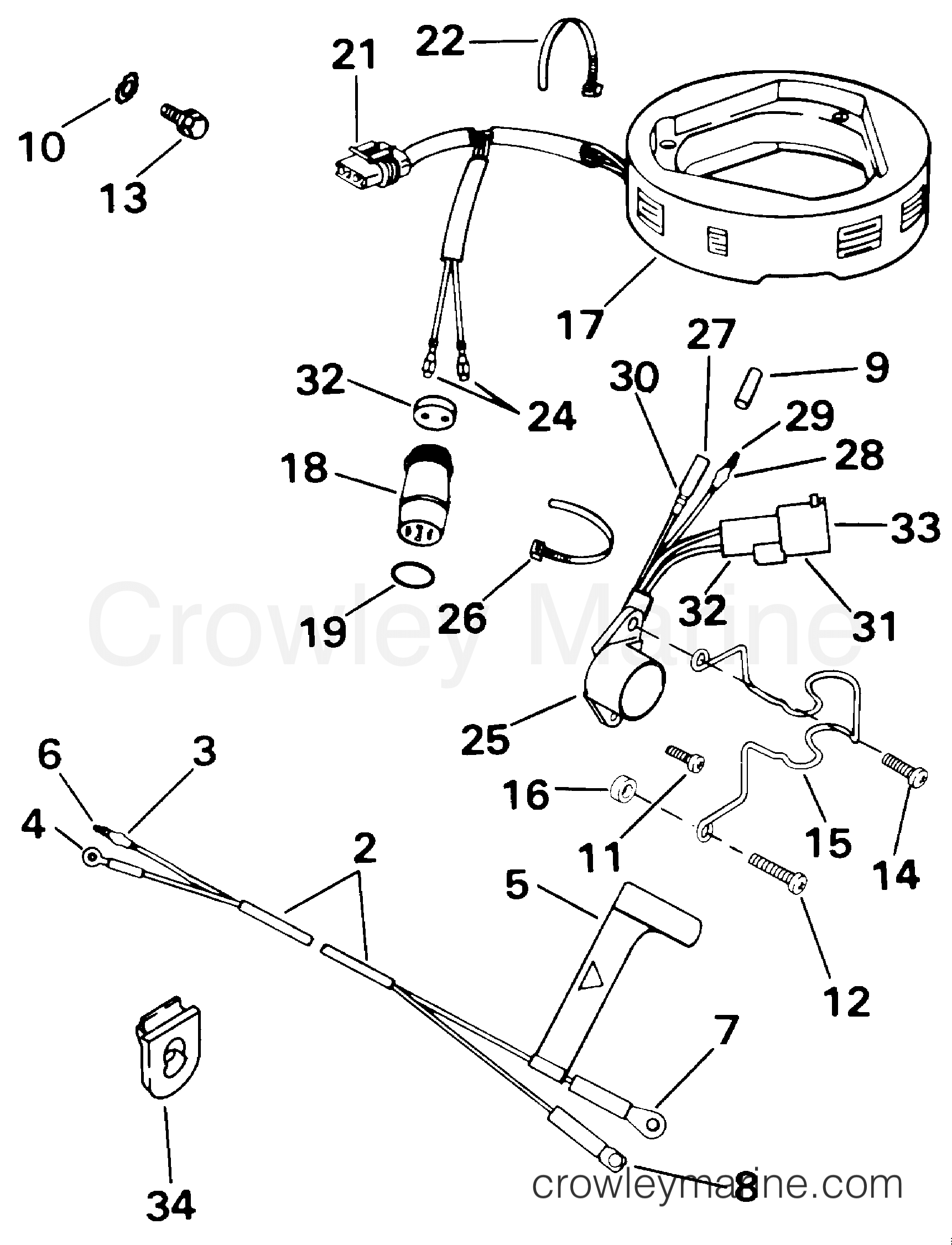 2000 Rigging Accessories - Electrical System - BATTERY CHARGE KIT - 9.9, 15 (4-STROKE)